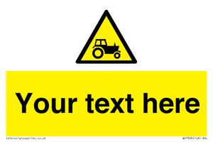 Custom warning farm machinery